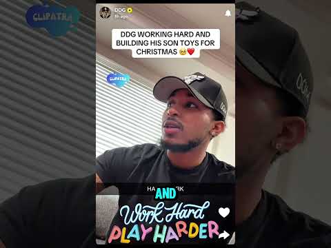 The wholesome moment DDG built the toys he got Halo for Christmas 🥹♥️#ddg #shorts