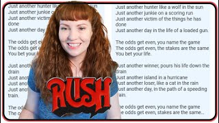 Redhead Reaction to Rush- You Bet Your Life Lyric Video