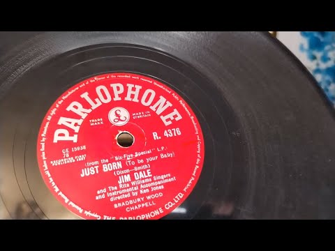 Just Born (To Be Your Baby) ~ Jim Dale ~ 1957 Parlophone 78rpm ~ 1963 Bush SRP31D Record Player