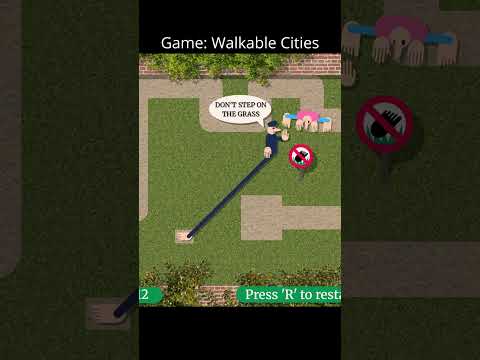 I'm making a game where you can't step on the grass  #gamedev #indiedev #godotengine