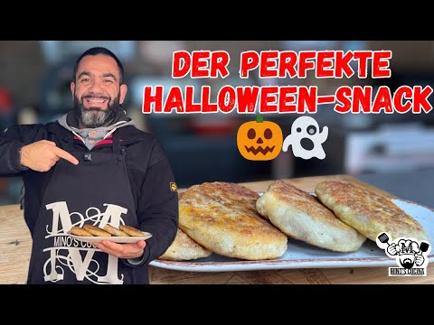 👻 Schneller Halloween Snack! Pizza-Hackfleisch-Taschen mit Cheddar 🎃