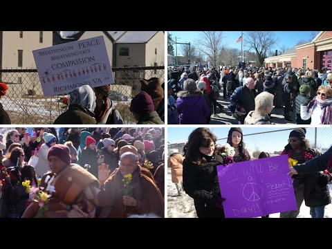 Thousands gather to witness monks on Walk for Peace in Richmond