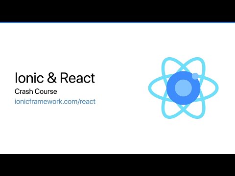 Ionic React Crash Course
