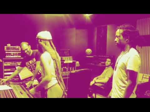 Ras Junior in a studio with Ras Manjul Paris