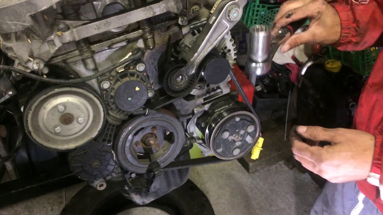 Changer courroie d accessoires mini couper 1.6 (moteur 1.6thp bet.. 308 ,Bmw ,307,ds3,508,etc...