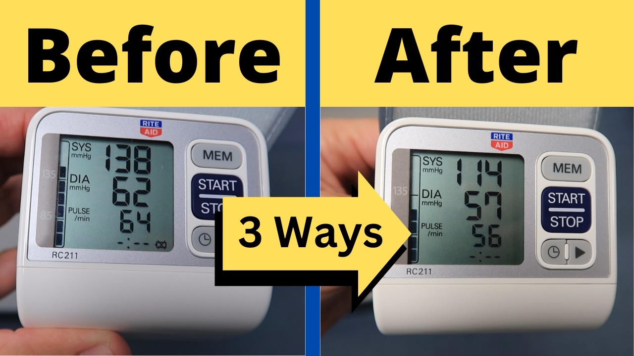 Great blood pressure in 3 steps NOT AI