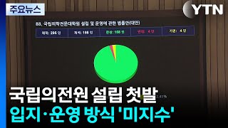 국립의전원 설립 첫발...입지·운영 방식 '미지수' / YTN