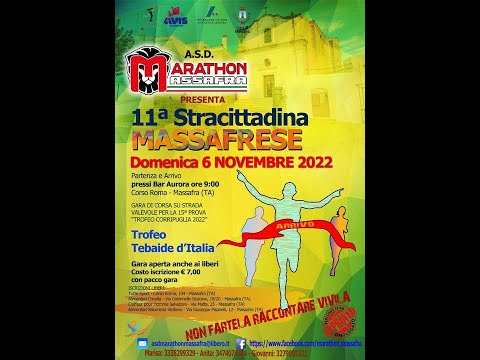 Presentata la 11a Stracittadina Massafrese organizzata dalla ASD Marathon Massafra