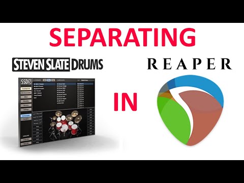 How To Send SSD5 Drums To Separate Tracks In Reaper for Mixing