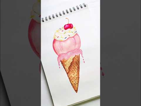 ||𝓘𝓬𝓮 -𝓒𝓻𝓮𝓪𝓶 𝓟𝓪𝓲𝓷𝓽𝓲𝓷𝓰 𝓦𝓲𝓽𝓱 𝓐𝓬𝓻𝔂𝓵𝓲𝓬 ||#drawing #art#acrylic