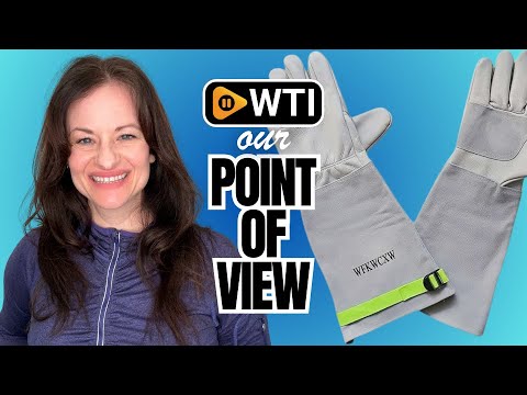 Rose Pruning Long Leather Gardening Gloves for Women/Men - WTI product video review