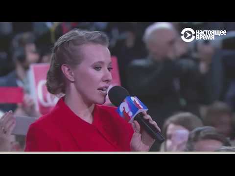 Собчак спросила Путина о Навальном