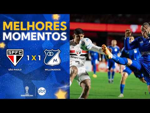 Gols e lances de São Paulo x Millonarios