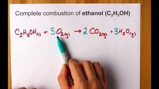 Complete Combustion of Ethanol (C2H5OH) Balanced Equation