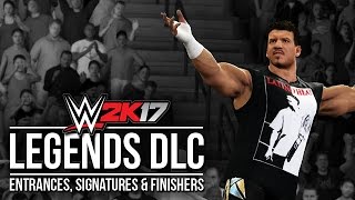 WWE 2K17 LEGENDS DLC PACK: ALL ENTRANCES, SIGNATURES & FINISHERS! #WWE2K17DLC
