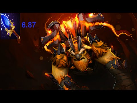 Dunking totem - Earth Shaker with Aghanim (6.87 Dota 2)