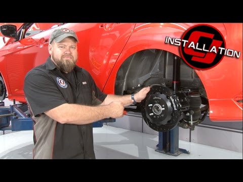 Focus ST Wilwood Rear Disc Brake Kit Black Drilled And Slotted 12.88" 2013-2018 Installation