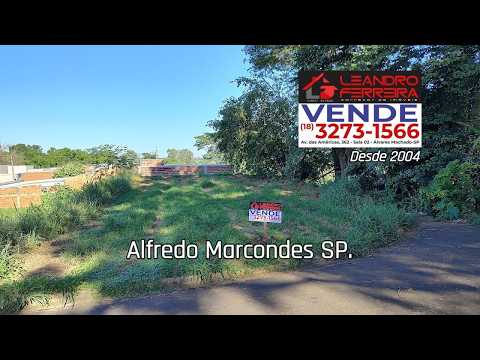 Terreno a venda R$ 55.000,00, c/ 201 m2 no Bairro Mirassol em Alfredo Marcondes SP.