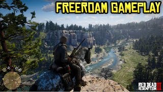 Red Dead Redemption 2 FREE ROAM GAMEPLAY! Exploring the Map, Gore, 1st Person & MORE! (No Spoilers)