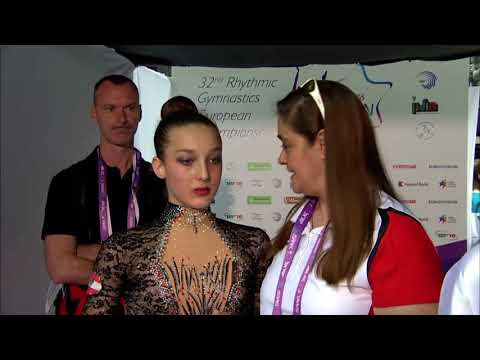 SLAVOVA Oksana(AUT) - 2016 Rhythmic Europeans junior qualifications ROPE Holon (ISR)