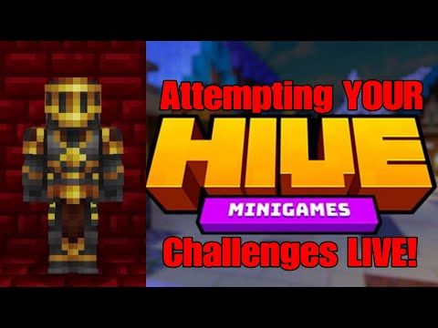Insane Challenges LIVE in Minecraft Hive! Watch Now!