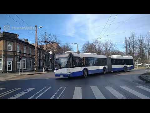 #Stream Riga 22 #Trolleybus, борт 17921 (Запись)