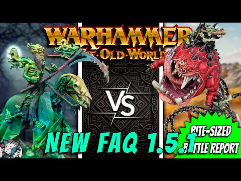 Vampire Counts vs Orcs and Goblins  Warhammer The Old World (Bite-sized Battle Report) (FAQ 1.5.1)