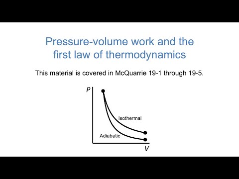 The First Law of Thermodynamics (WWU CHEM 462)