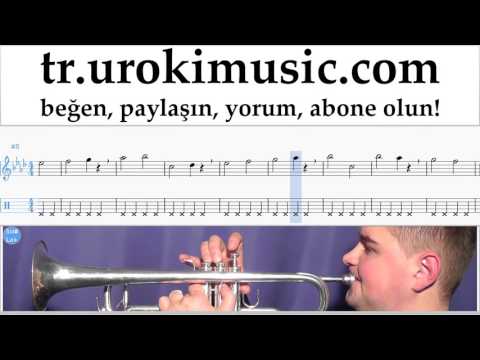 Trompet dersleri Michael Jackson - Beat It Notalar Eğitim Bölüm#1 um-i723