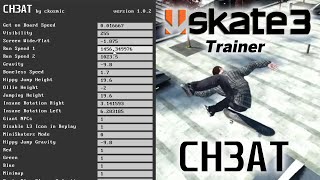 CH3AT - Skate 3 Cheat Menu (Trainer for RPCS3)