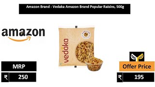 Amazon Brand   Vedaka Amazon Brand Popular Raisins, 500g