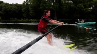Initiation au ski nautique sur la Charente à Angoulême