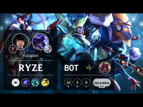 Ryze Bot vs Xayah - KR Grandmaster Patch 9.18