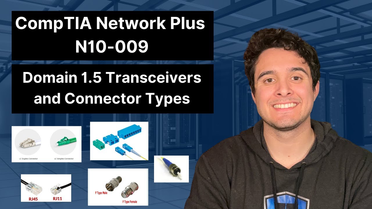 Network Plus N10-009 Full Course | Domain 1.5 Transceivers and Connector Types