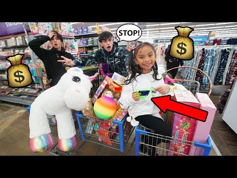 Little Sister Steals Our Credit Card And Spends $5,000 On Toys! Video