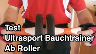 Test Ultrasport Bauchtrainer Ab Roller | Ultrasport Ab Roller | Ab Roller Übungen | Bauchroller