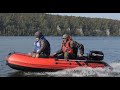 миниатюра 0 Видео о товаре YACHTMAN-320 СК INTERCEPTER (Яхтман) красный-черный (лодка ПВХ под мотор с усилением)