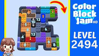 Solution du Niveau 2494 de Color Block Jam