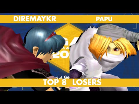 DireMaykr (Marth) vs Papu (Sheik) | Top 8 LQF | Georgia Melee Arcadian 2025 @ Georgia Tech