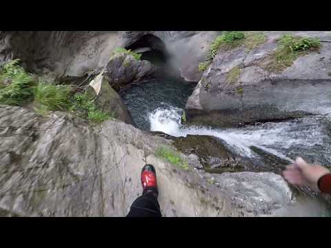 Canyoning Jump, Auer Klamm, Ötztal