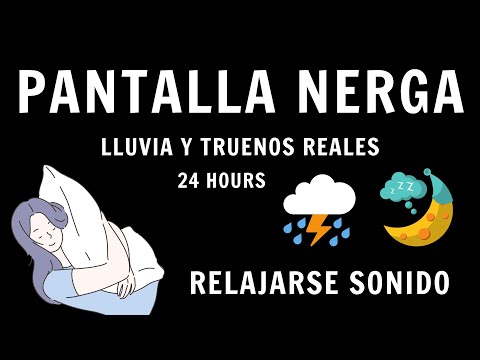 Lluvia y truenos para dormir - Sonidos para conciliar el sueño rápido y relajarse