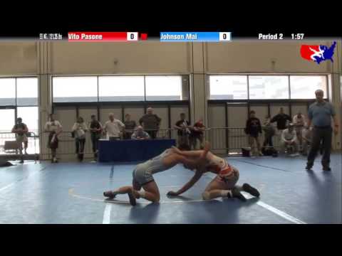 Vito Pasone vs. Johnson Mai at 2013 Junior Nationals - FILA - FS