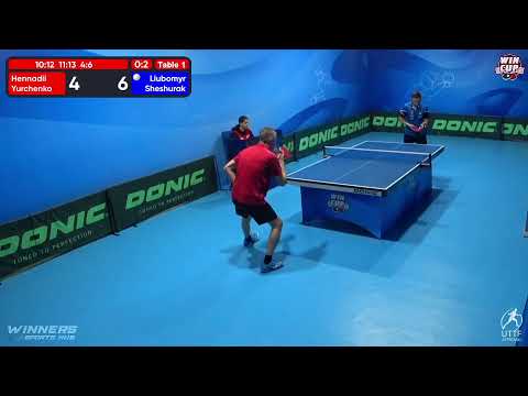 22:00 Hennadii Yurchenko 0 - 3  Liubomyr Sheshurak West 5 WIN CUP 24.10.2022 | TABLE TENNIS WINCUP