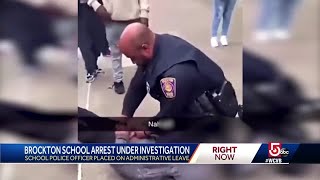 Students react to arrest at Brockton school