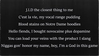 J.I.D - Off Deez (ft. J. Cole) (Lyrics)