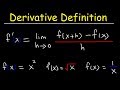 Definition Of The Derivative