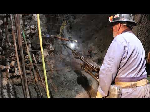 Jackleg Drill demo at Sullivan Mine