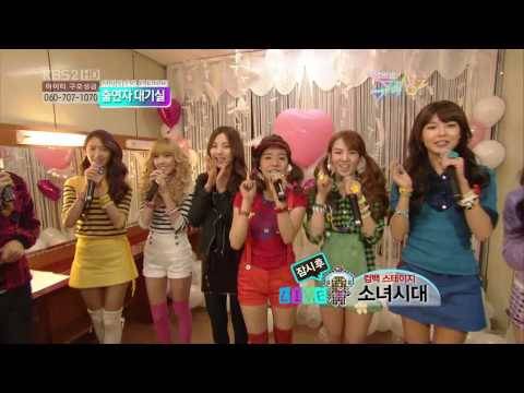 [HD] 100205 KBS Music Bank - SNSD in Waiting Room