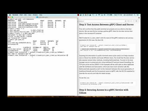 Cilium + gRPC Intro - Microservices-aware Network Security