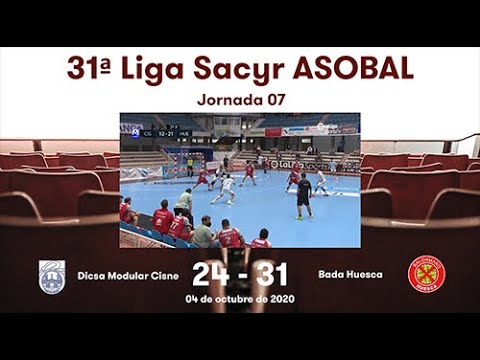 31ª Liga Sacyr ASOBAL J07: Dicsa Modular Cisne - Bada Huesca 24-31